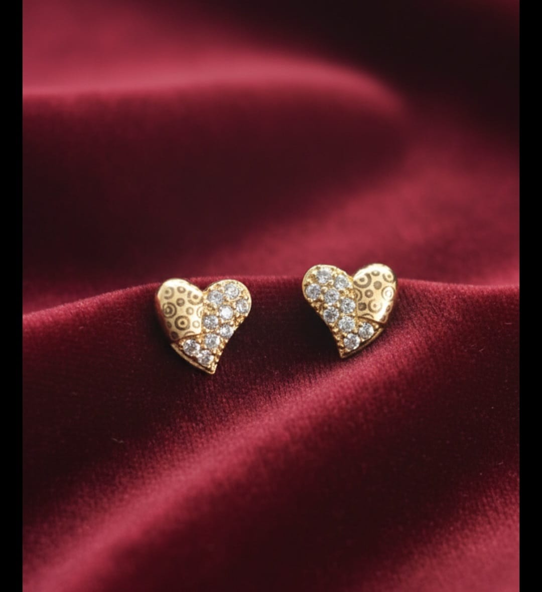 Crystal Heart Earrings