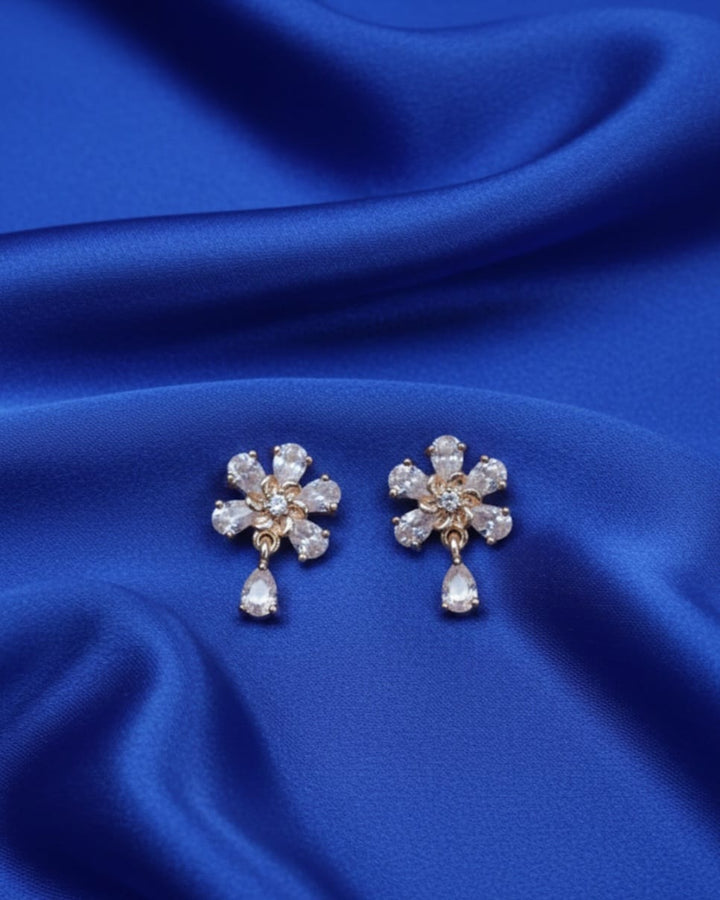 PNKCO Lily Mini Drop Earrings – Delicate Floral Drop Earrings