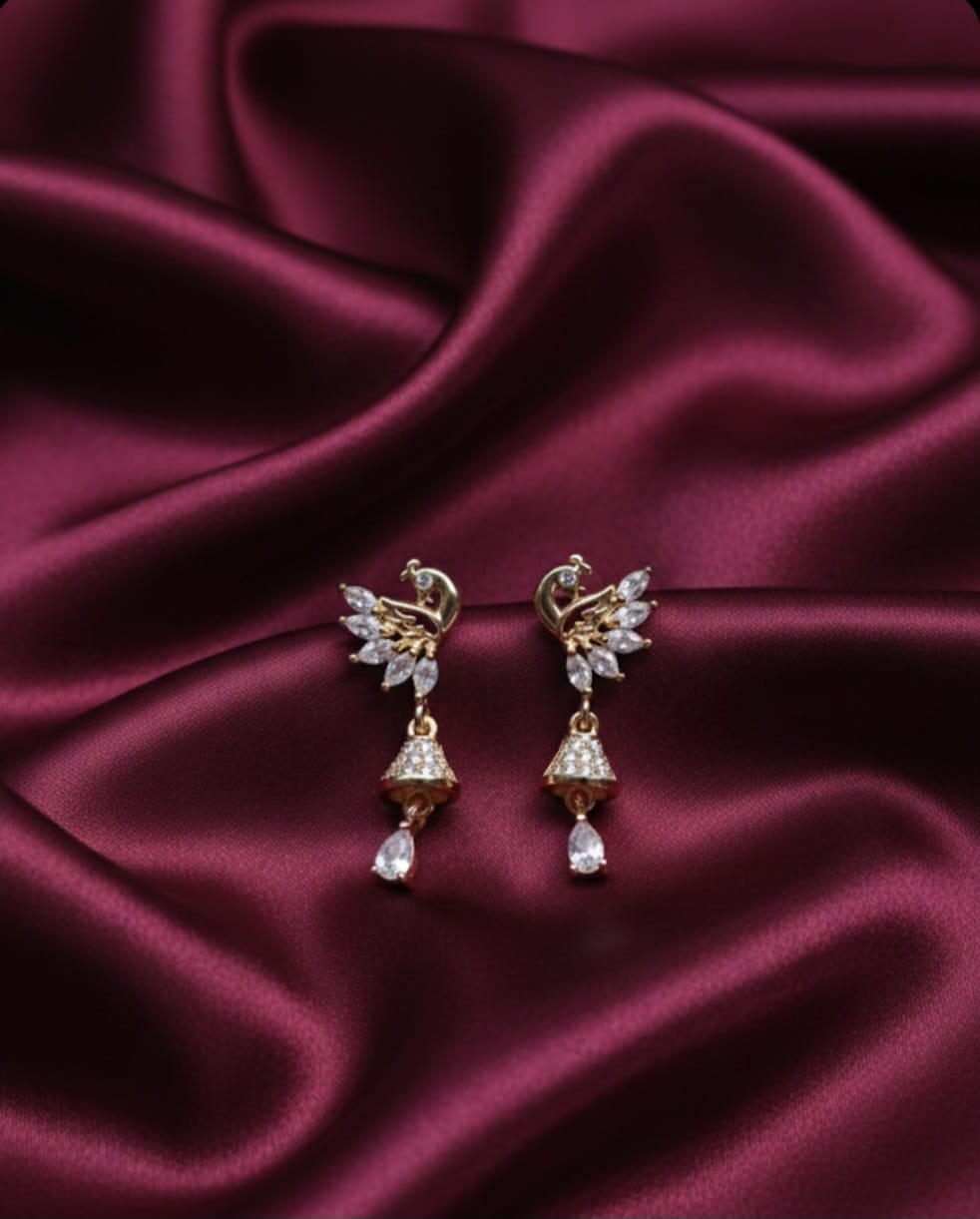 PNKCO Peacock Earrings – Elegant Statement Jewelry Inspired by Peacock Design