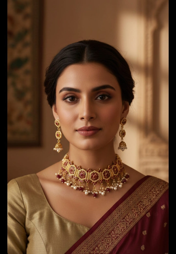 PNKCO Gold-Plated Necklace Set