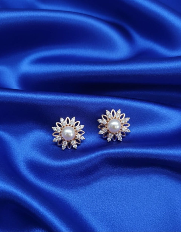 PNKCO Marquise Flower Earrings – Sparkling Floral Statement Jewelry