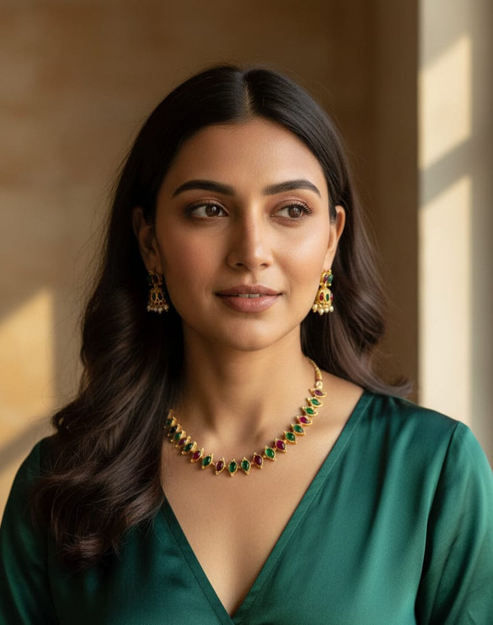 PNKCO Gold-Plated Necklace Set